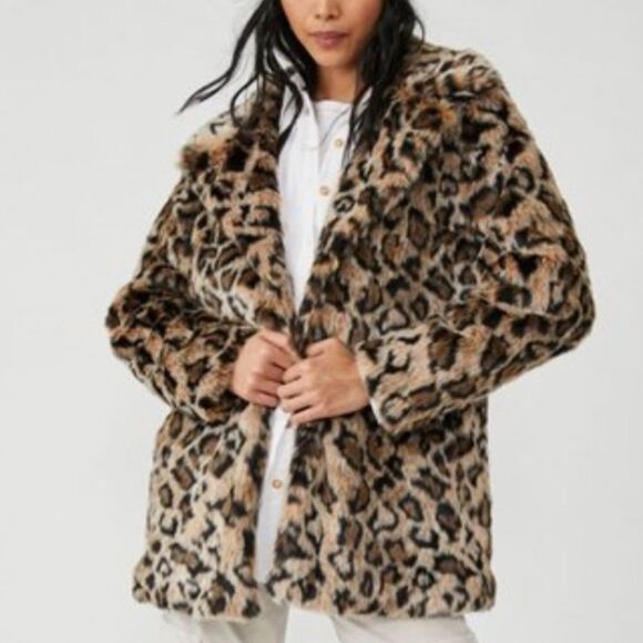 NWT Free People Lola Leopard Blazer / Beige Leopard - Picture 15 of 15